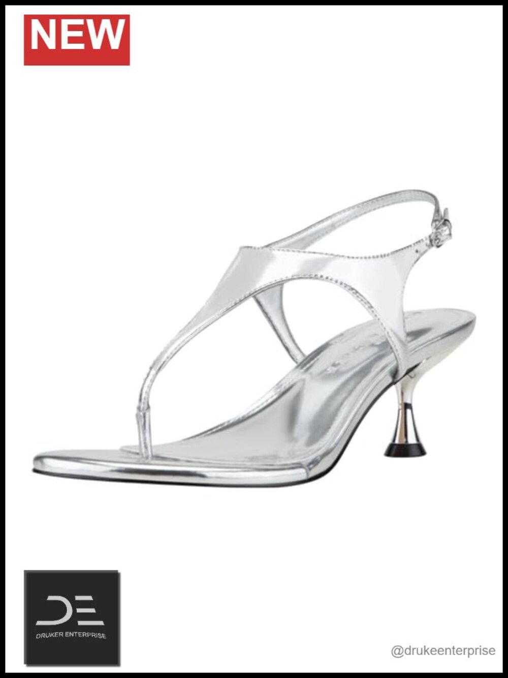 Marc Fisher LTD Pelysa Kitten Heel Sandals Leather Open Toe Buckle
